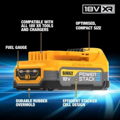DeWALT DCBP034 POWERSTACK akumuliatorius 1.7 Ah