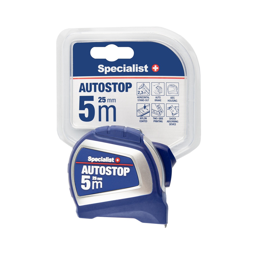 SPECIALIST+ AUTOSTOP RULETĖ 5 M X 25 MM