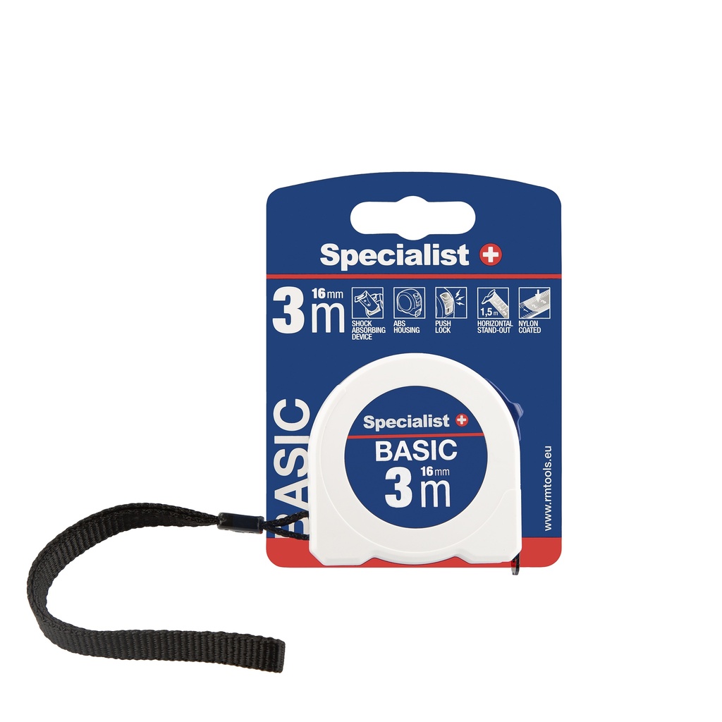 Specialist+ Basic ruletė 3 m x 16 mm