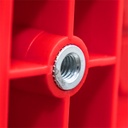 QBRICK PRIME įrankių dėžė su ratukais RED
