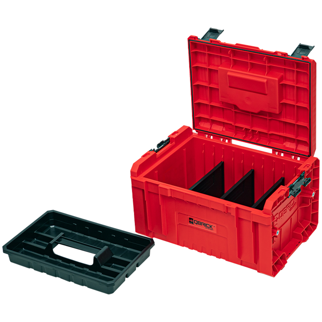 QBRICK PRO įrankių dėžė 2.0 RED 