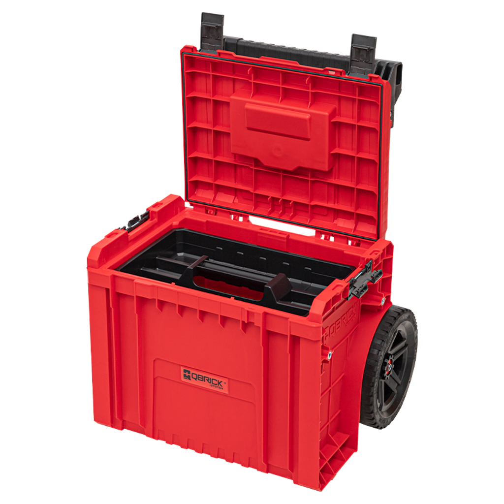 QBRICK PRO įrankių dėžė su ratukais 2.0 PLUS RED