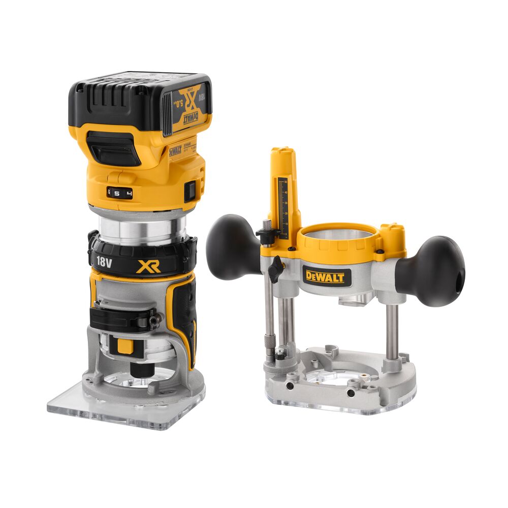 DeWALT DCW604P2 akumuliatorinis frezeris