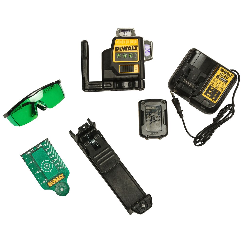 DeWALT DCE089D1G linijinis lazeris, 3D, žalias