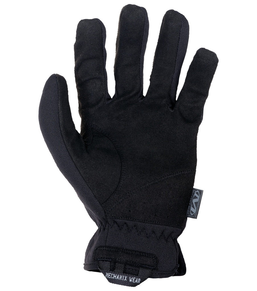 Pirštinės Mechanix FastFit® juodos, M dydis. Rauktas rankogalis, 0.6 mm dirbtinė oda, TrekDry®, touchscreen technologija