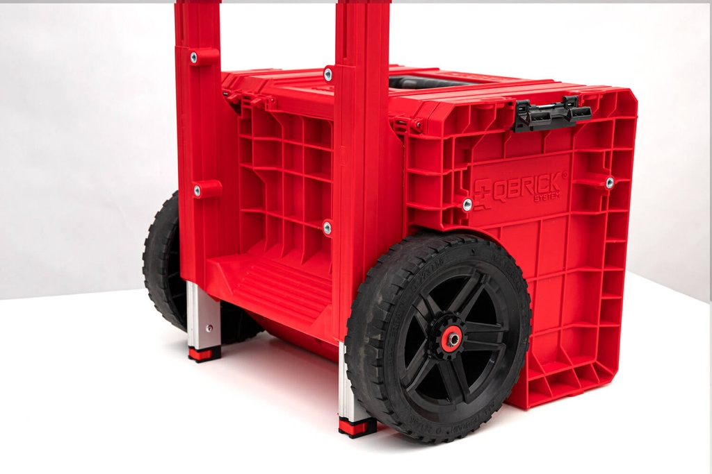 QBRICK PRO įrankių dėžė su ratukais, 3 stalčiai