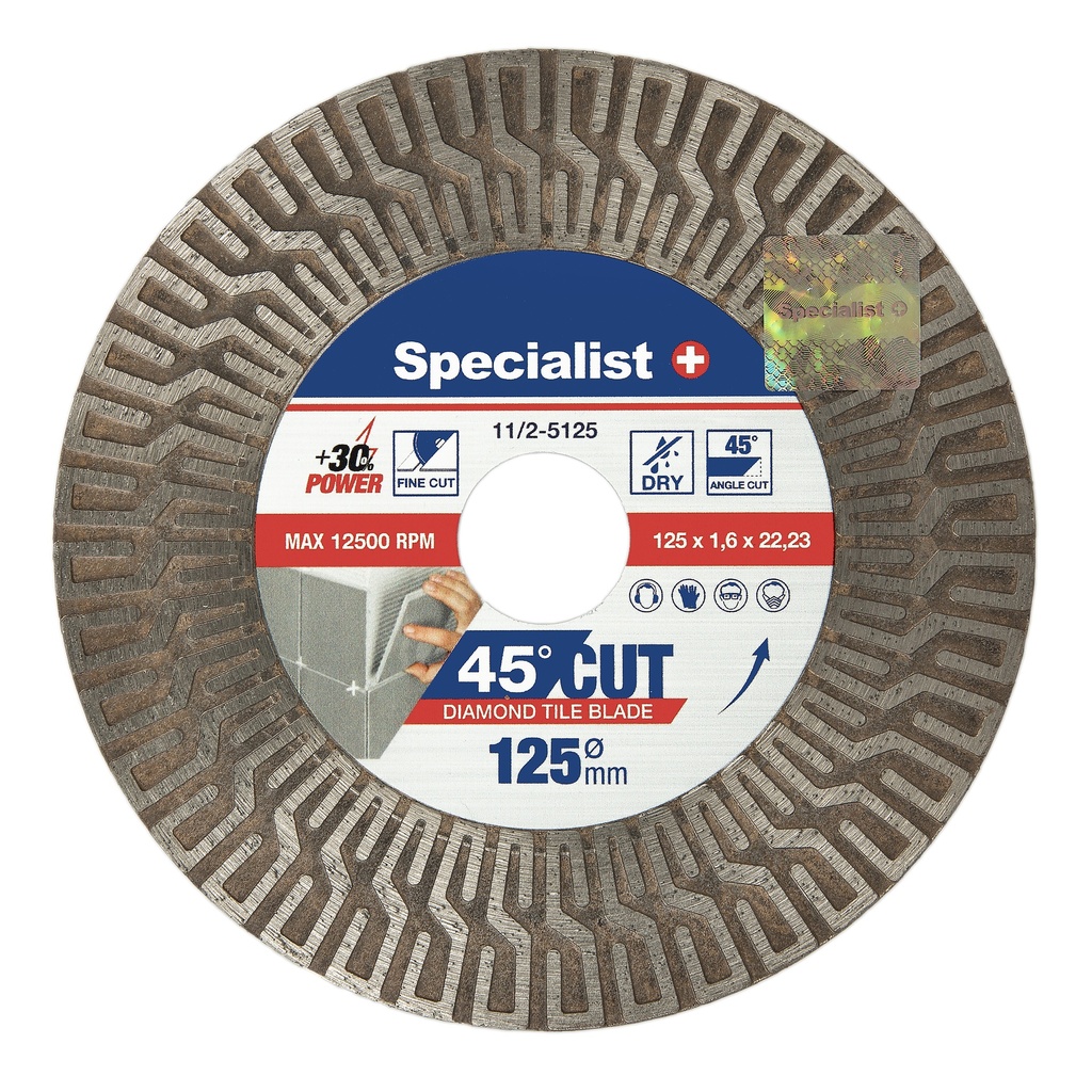SPECIALIST+ deim. pjovimo-šlifavimo diskas, 125mm