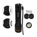 Kišeninis žibintuvėlis, 20W, įkraunamas USB-C, juodas, ARCAS