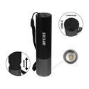 Kišeninis žibintuvėlis 3W, įkraunamas USB-C, juodas, ARCAS