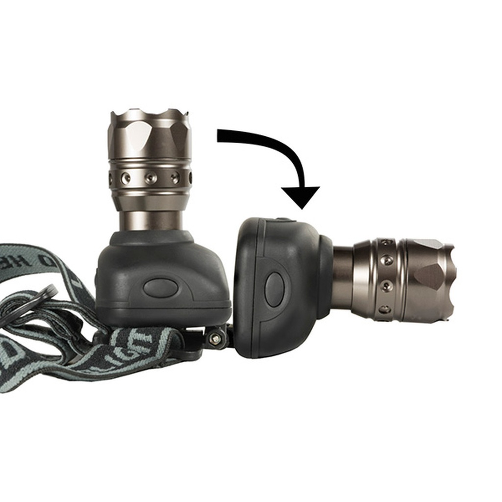 Galvos žibintuvėlis ZOOM LED CT-400, 3W, 140lm, 3xAAA, CAMELION