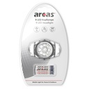 Galvos žibintuvėlis 9 LED, ARCAS