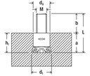 Inkaras FZP II 13x15 M8/15 A4, Fischer 