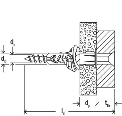 Kaiščiai su varžtu UX 6 x 35 mm, 10 vnt.