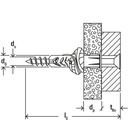 Kaiščiai su varžtu UX 6 x 35 mm, 10 vnt.