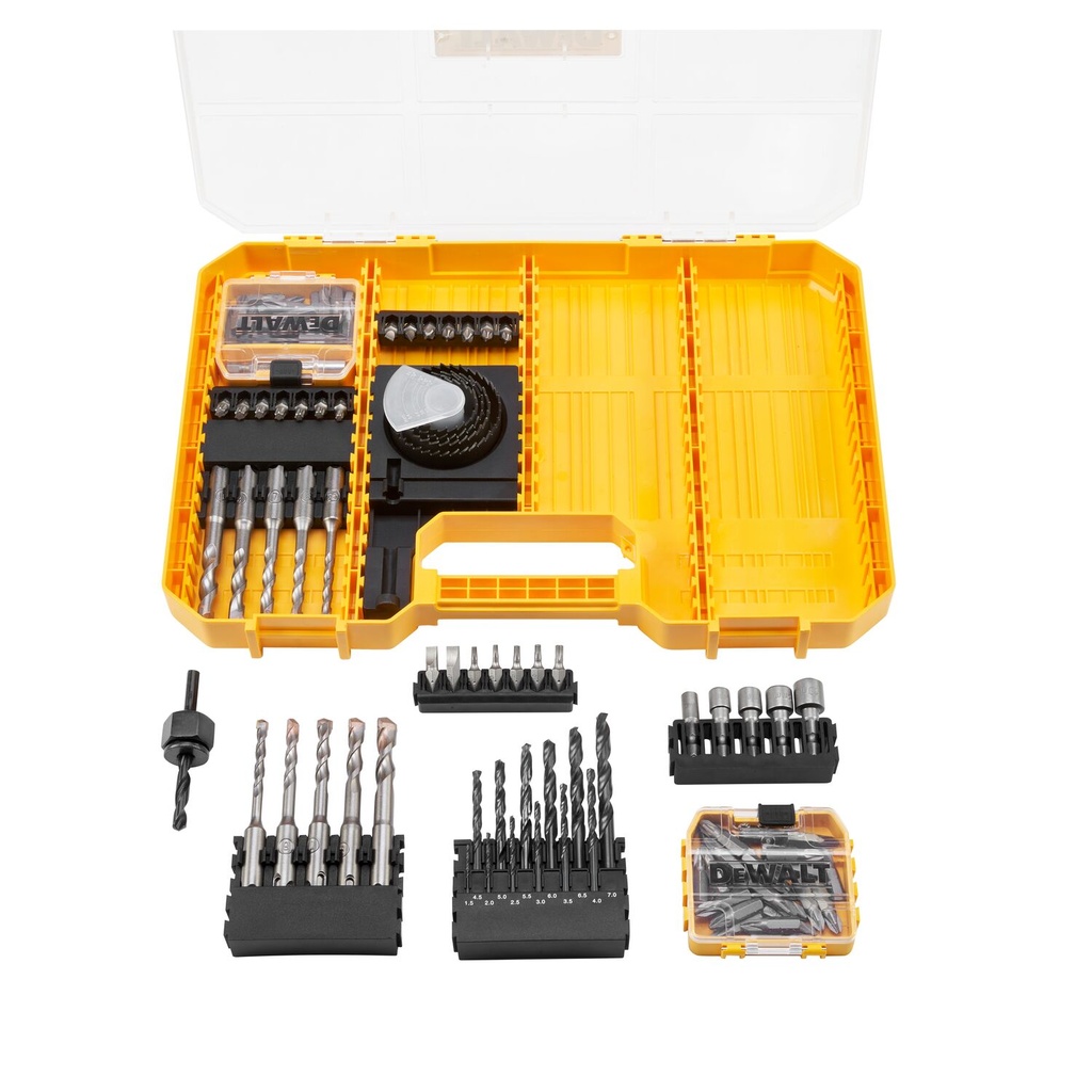TSTAK antgaliukų-grąžtų komplektas, DeWALT 102 vnt.