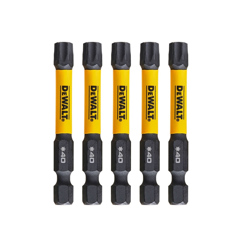 Sukimo antgaliukai FLEXTORQ T40 57 mm, DeWALT 5 vnt.