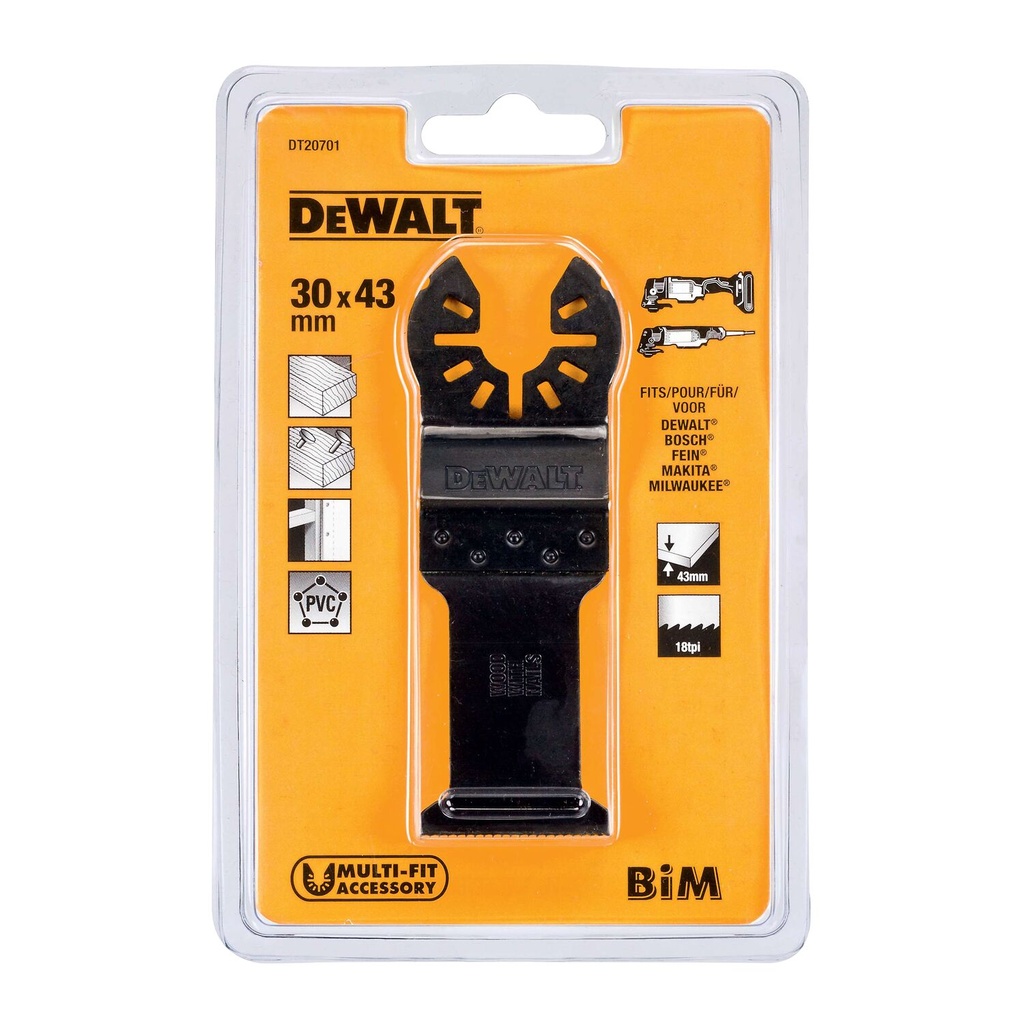 Daugiafunkc. įrankio gelęžtė 31mm x 43mm, DeWALT