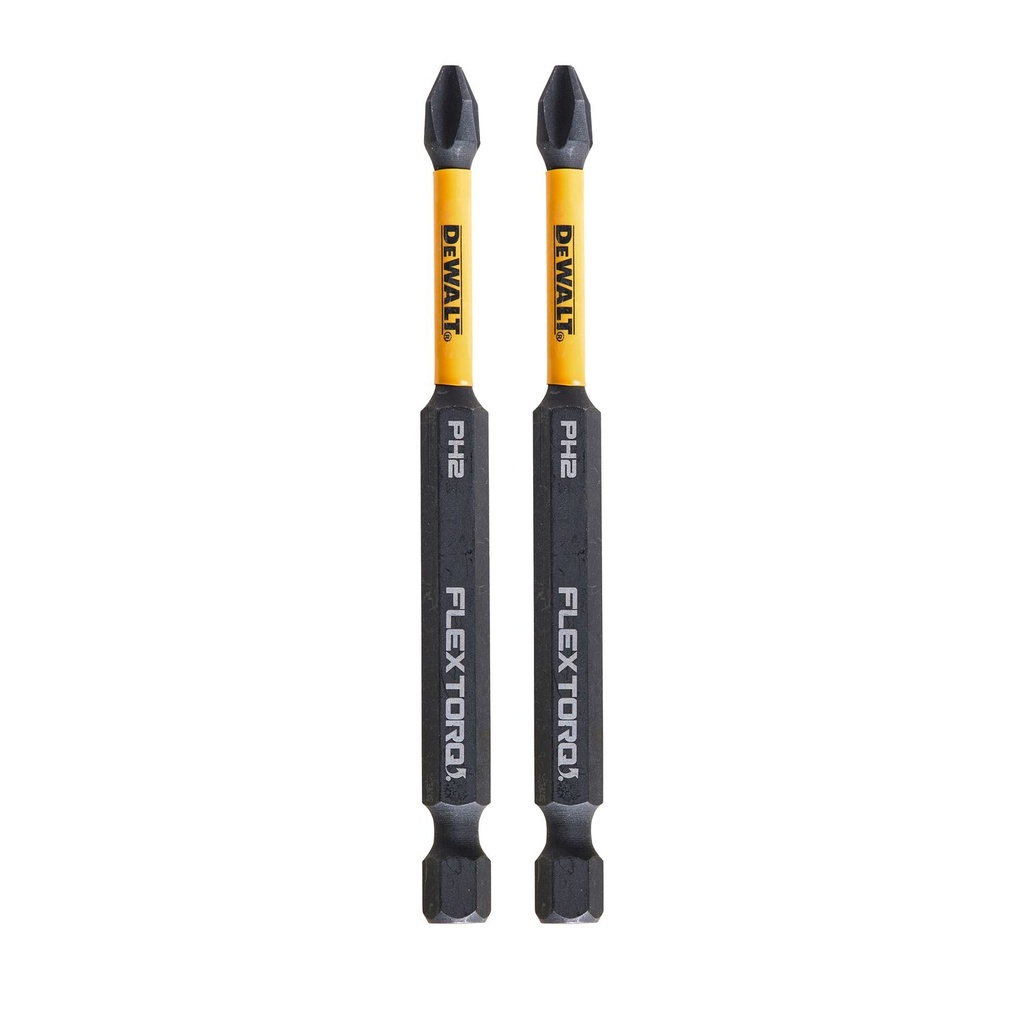 Sukimo antgaliukai FLEXTORQ PH2 89 mm, DeWALT, 2 vnt.
