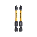 Sukimo antgaliukai FLEXTORQ PZ2 57 mm, DeWALT 2 vnt.