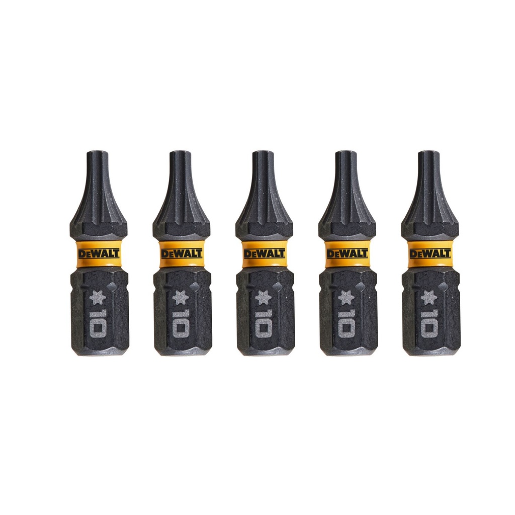 Sukimo antgaliukai FLEXTORQ T10 25 mm, DeWALT 5 vnt.
