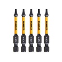 Sukimo antgaliukai FLEXTORQ T10 57 mm, DeWALT 5 vnt.