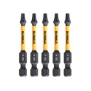 Sukimo antgaliukai FLEXTORQ T15 57 mm, DeWALT 5 vnt.