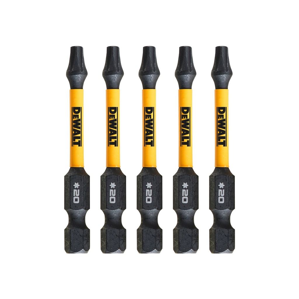 Sukimo antgaliukai FLEXTORQ T20 57 mm, DeWALT 5 vnt.
