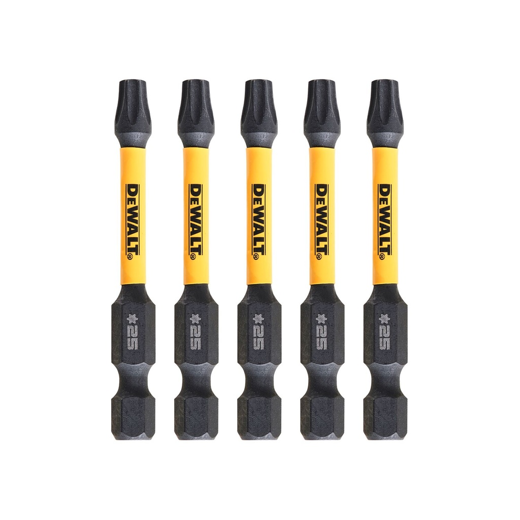 Sukimo antgaliukai FLEXTORQ T25 57 mm, DeWALT 5 vnt.