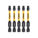 Sukimo antgaliukai FLEXTORQ T25 57 mm, DeWALT 5 vnt.