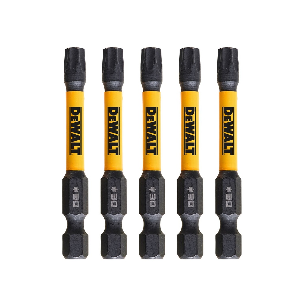 Sukimo antgaliukai FLEXTORQ T30 57 mm, DeWALT 5 vnt.