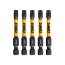 Sukimo antgaliukai FLEXTORQ T30 57 mm, DeWALT 5 vnt.