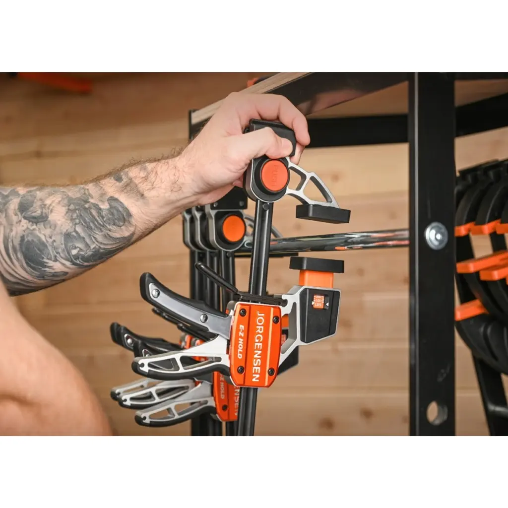 Aliuminis spaustuvas medium duty su jėgos matuokliu 150 mm. , Pony Jorgensen (3).webp