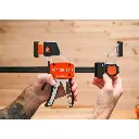Aliuminis spaustuvas medium duty su jėgos matuokliu 150 mm. , Pony Jorgensen (5).webp