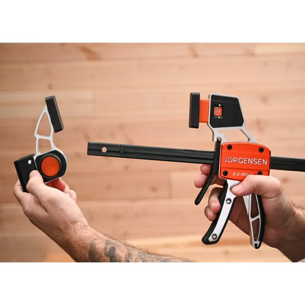 Aliuminis spaustuvas medium duty su jėgos matuokliu 150 mm. , Pony Jorgensen (4).webp