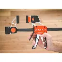 Aliuminis spaustuvas medium duty su jėgos matuokliu 150 mm. , Pony Jorgensen (1).webp
