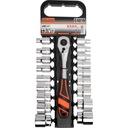 Padrunikomplekt narrega 1/2" 19 tk.