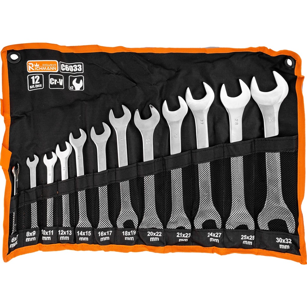 Double open end spanners, fully polished