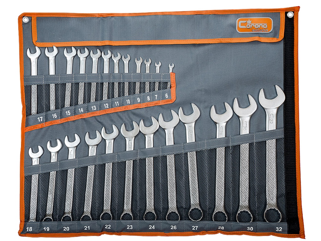 COMBINATION SPANNERS 6-32MM, 24PCS, INDU