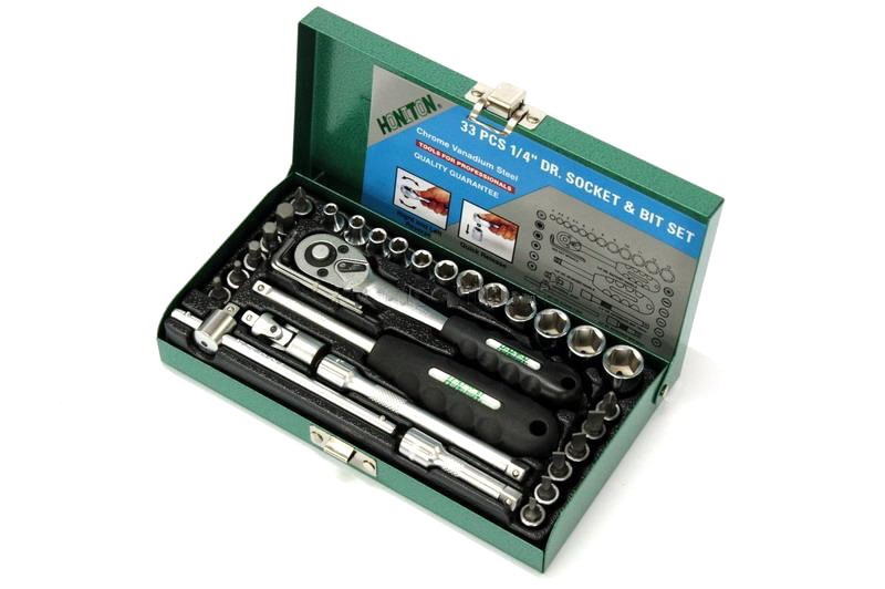 Tööriistakomplekt, 1/4" HONITON 33 tk.