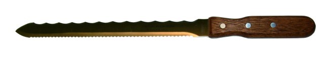Isolation knife double sharpened