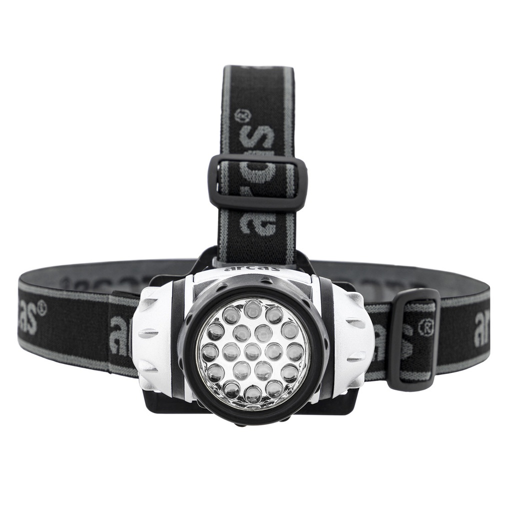 Galvos žibintuvėlis 19 LED, ARCAS