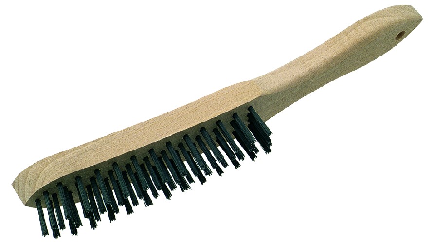 Wire brush, 6-row