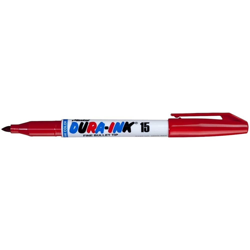 Marker DURA-INK15, red, fine 1 mm
