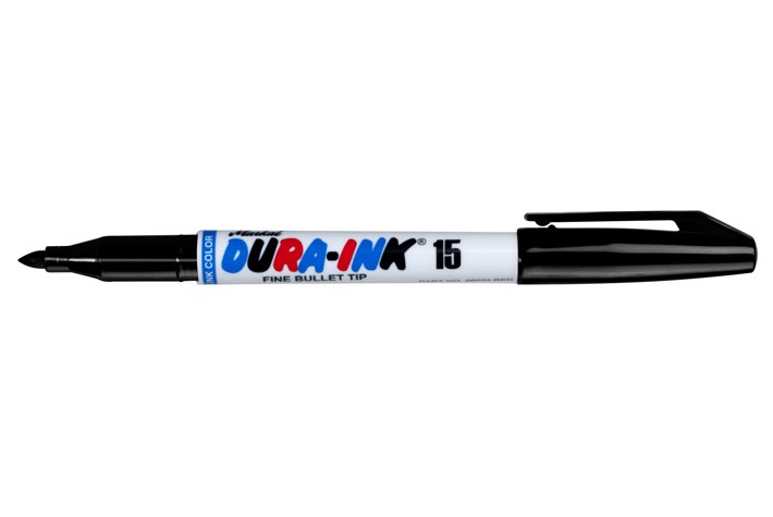 Marker DURA-INK15, black, fine 1 mm
