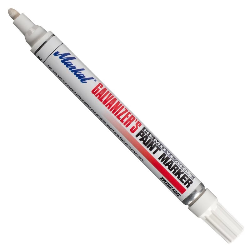 Markal marker tsinkimiseks, valge, 3 mm