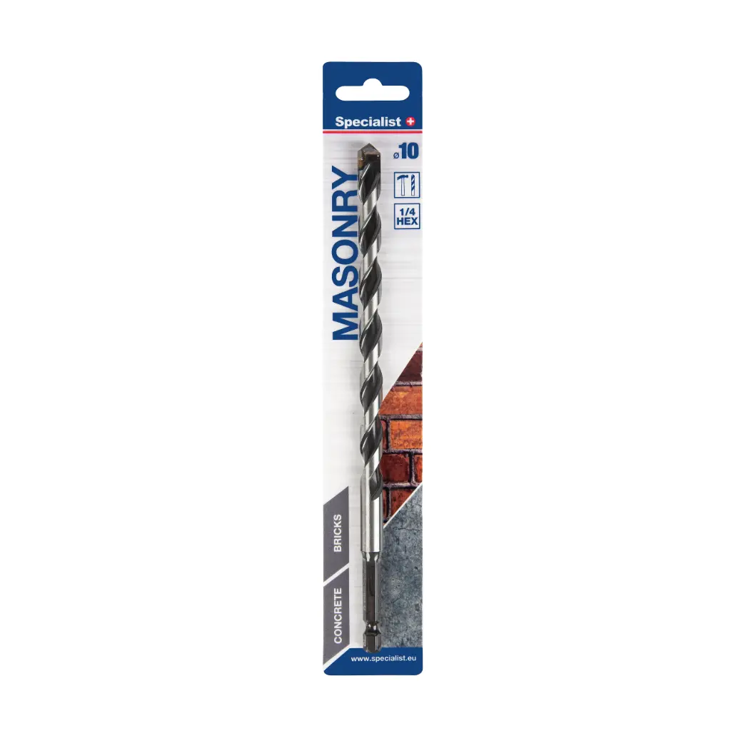 SPECIALIST+ masonry drill bit, 10x140/200 mm