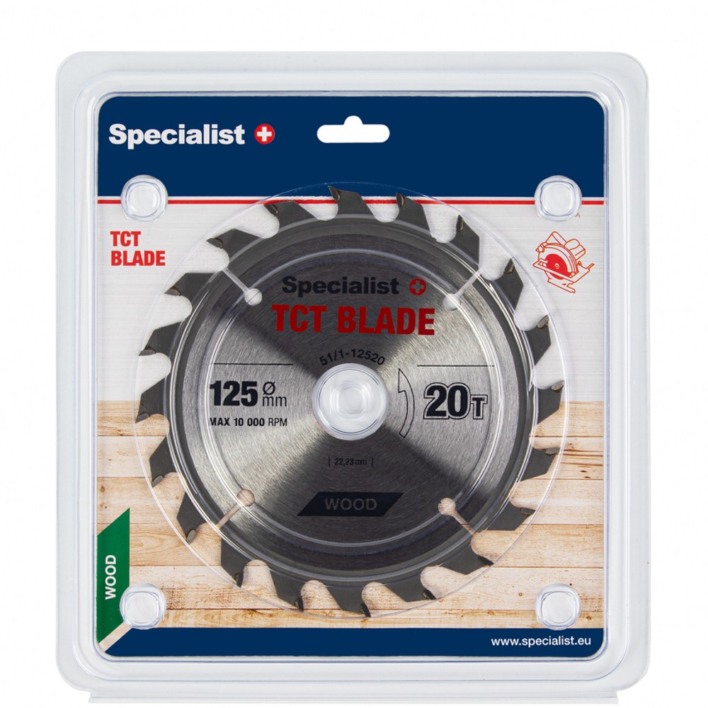 SPECIALIST+ saeketas, 125x20Tx22 mm