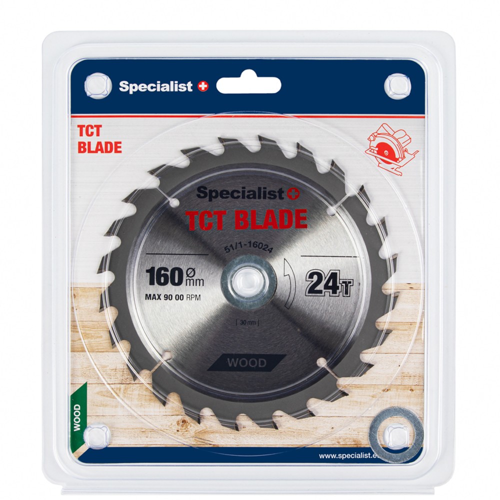 SPECIALIST+ TCT blade, 160x24Tx20/16 mm