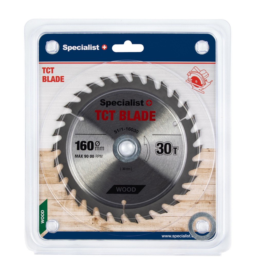 SPECIALIST+ TCT blade, 160x30Tx30/20/16 mm