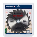 SPECIALIST+ saeketas, 190x20Tx30/20/16 mm